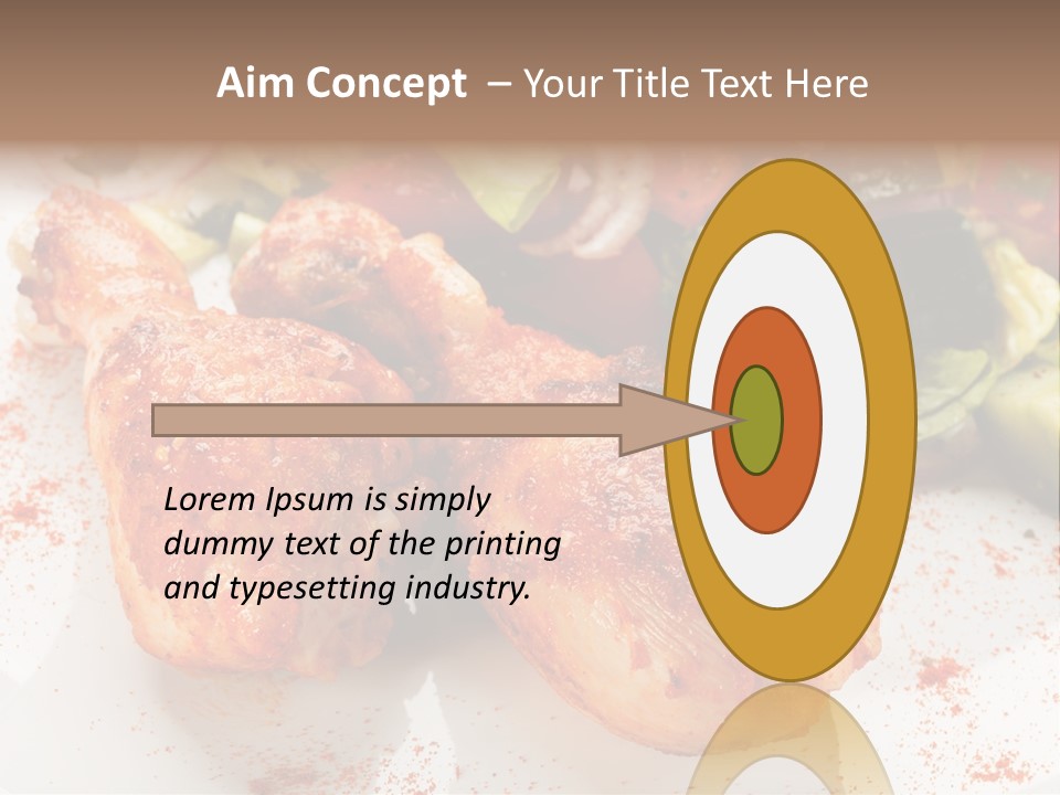 Lunch Lettuce Object PowerPoint Template