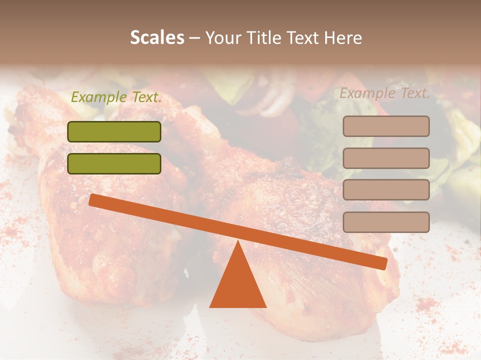 Lunch Lettuce Object PowerPoint Template