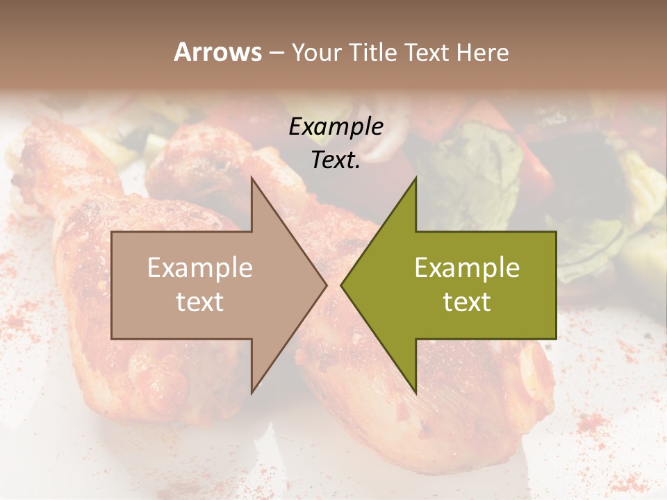 Lunch Lettuce Object PowerPoint Template