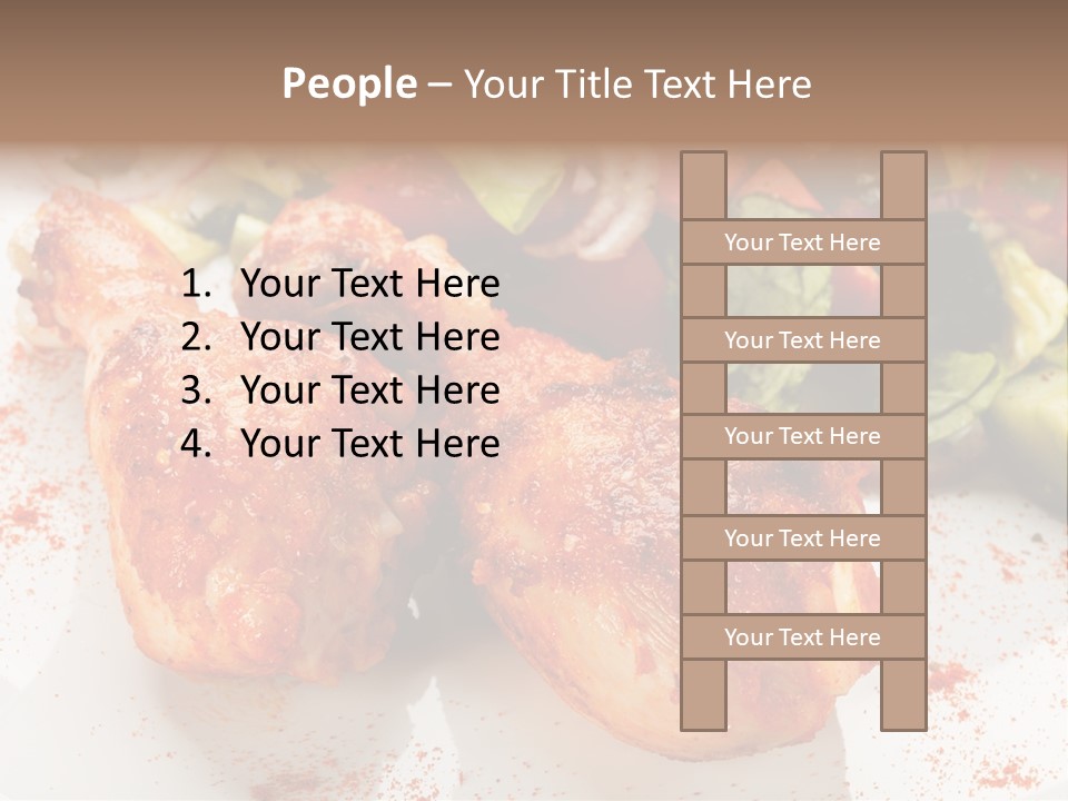 Lunch Lettuce Object PowerPoint Template