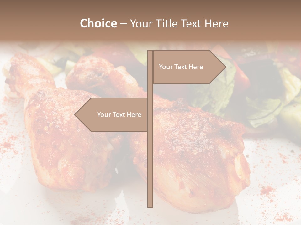 Lunch Lettuce Object PowerPoint Template