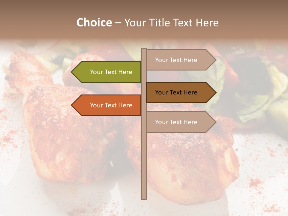 Lunch Lettuce Object PowerPoint Template