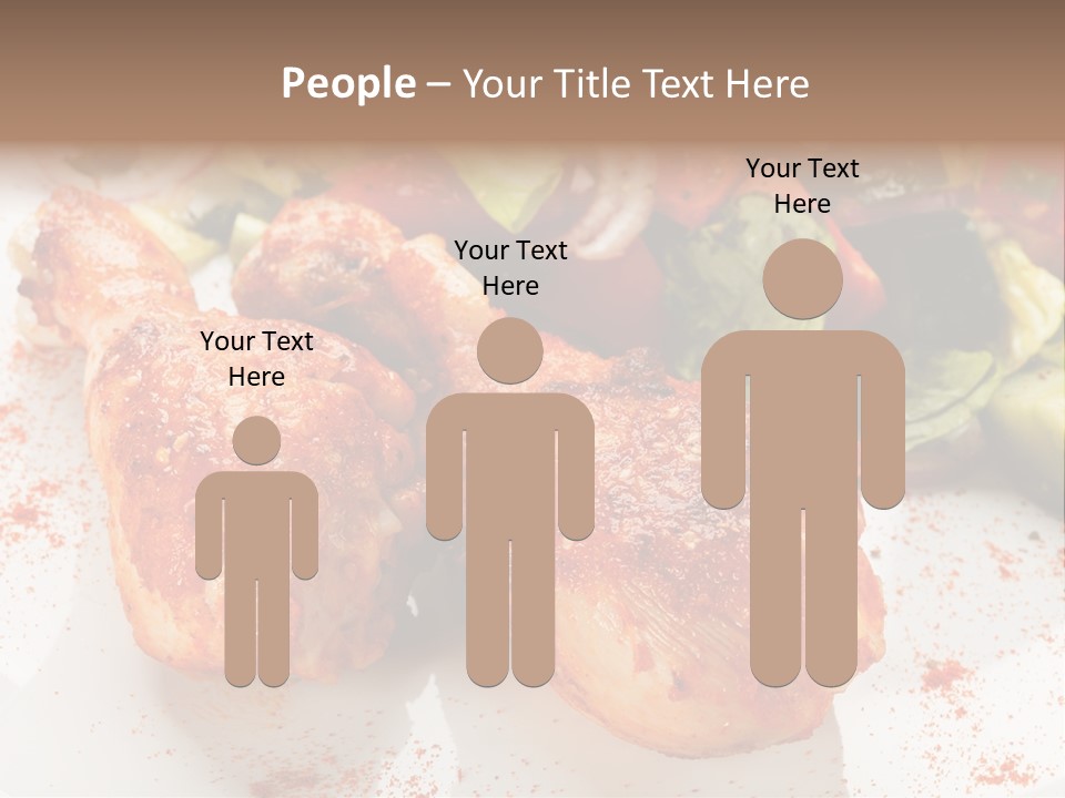 Lunch Lettuce Object PowerPoint Template