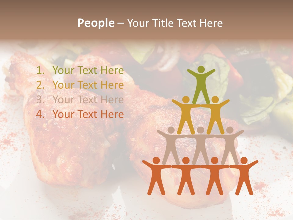 Lunch Lettuce Object PowerPoint Template