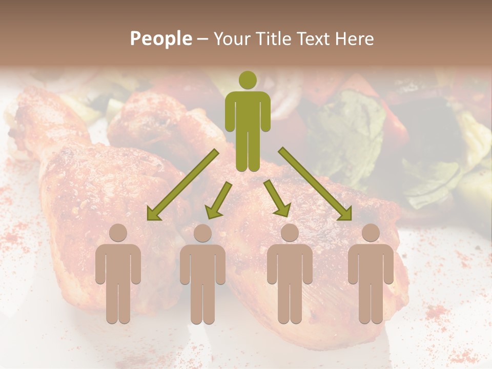 Lunch Lettuce Object PowerPoint Template