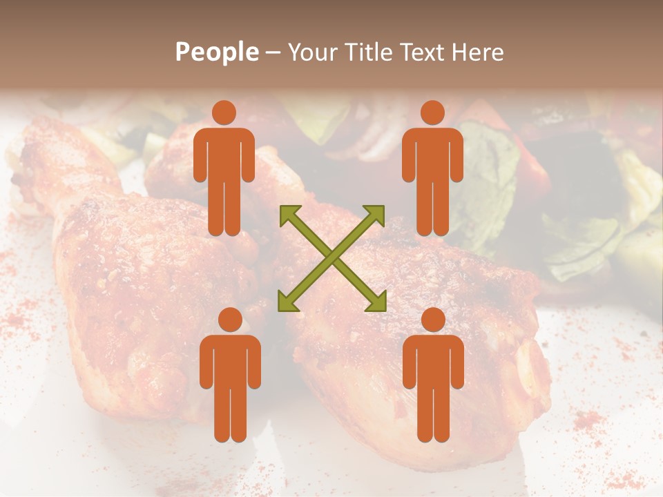 Lunch Lettuce Object PowerPoint Template