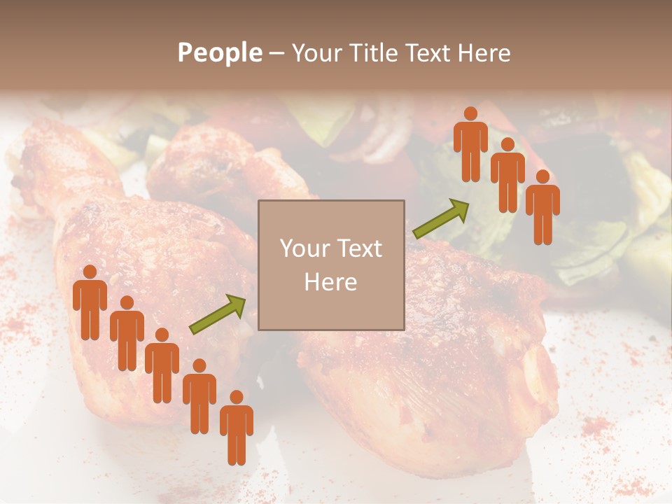 Lunch Lettuce Object PowerPoint Template