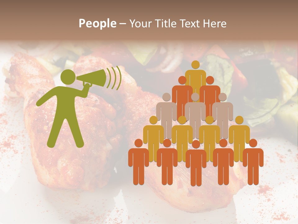 Lunch Lettuce Object PowerPoint Template