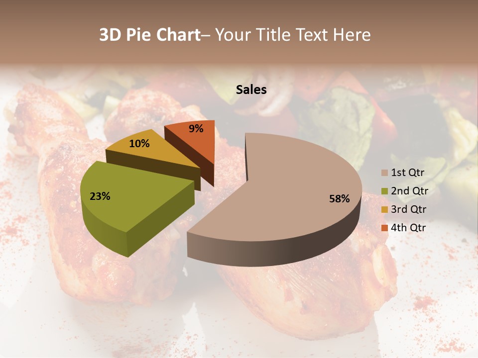 Lunch Lettuce Object PowerPoint Template