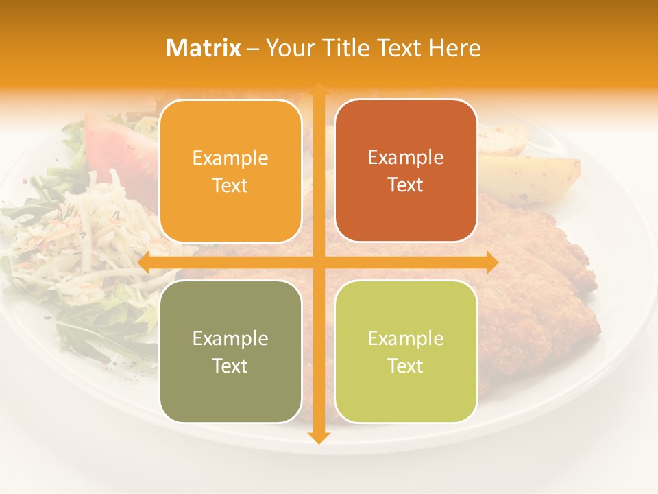 Vegetable Delicious Fillet PowerPoint Template