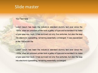 Vegetable Delicious Fillet PowerPoint Template