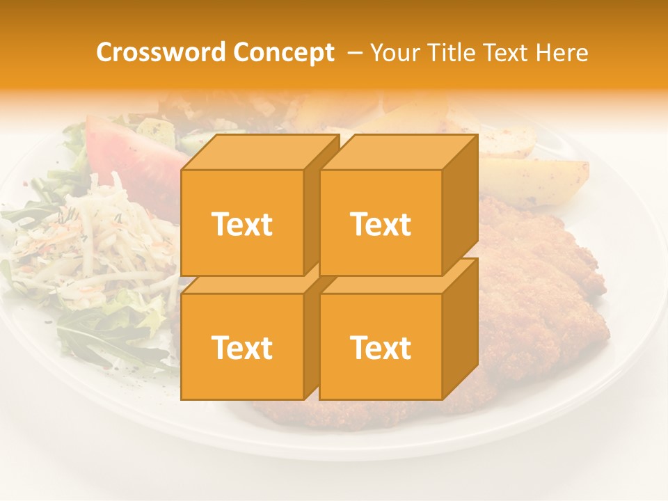 Vegetable Delicious Fillet PowerPoint Template
