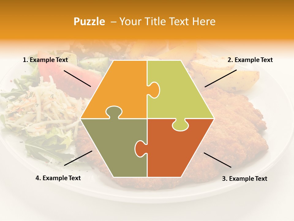 Vegetable Delicious Fillet PowerPoint Template