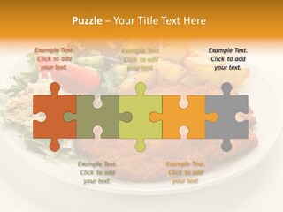 Vegetable Delicious Fillet PowerPoint Template