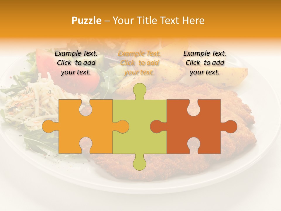 Vegetable Delicious Fillet PowerPoint Template