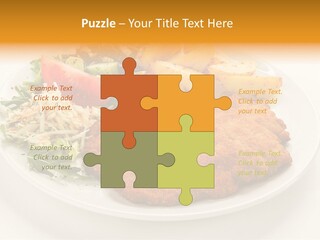 Vegetable Delicious Fillet PowerPoint Template