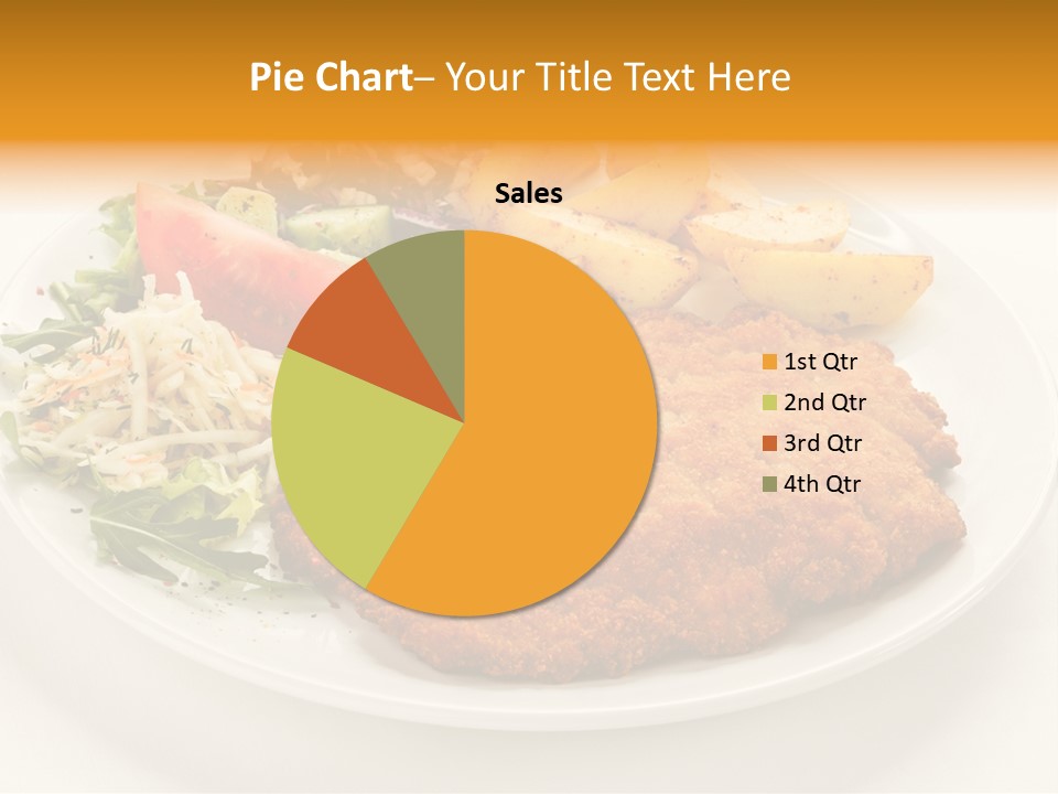 Vegetable Delicious Fillet PowerPoint Template