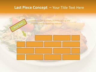 Vegetable Delicious Fillet PowerPoint Template