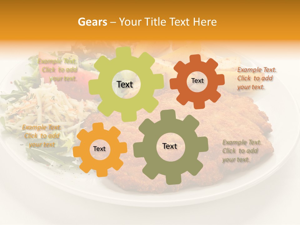 Vegetable Delicious Fillet PowerPoint Template