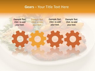 Vegetable Delicious Fillet PowerPoint Template