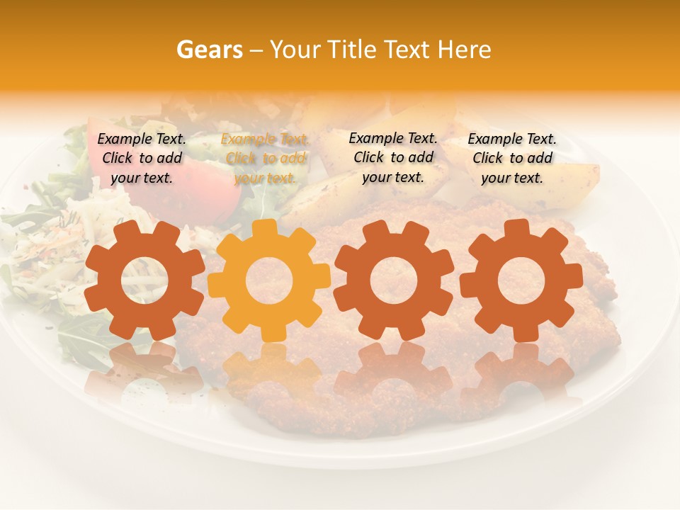 Vegetable Delicious Fillet PowerPoint Template