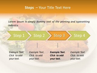 Vegetable Delicious Fillet PowerPoint Template