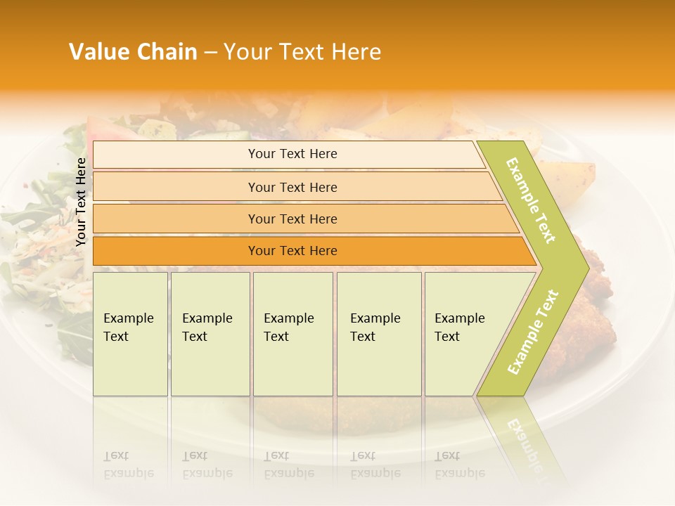 Vegetable Delicious Fillet PowerPoint Template