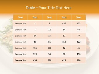 Vegetable Delicious Fillet PowerPoint Template