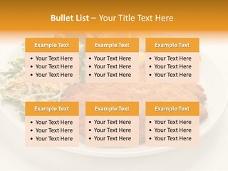 Vegetable Delicious Fillet PowerPoint Template