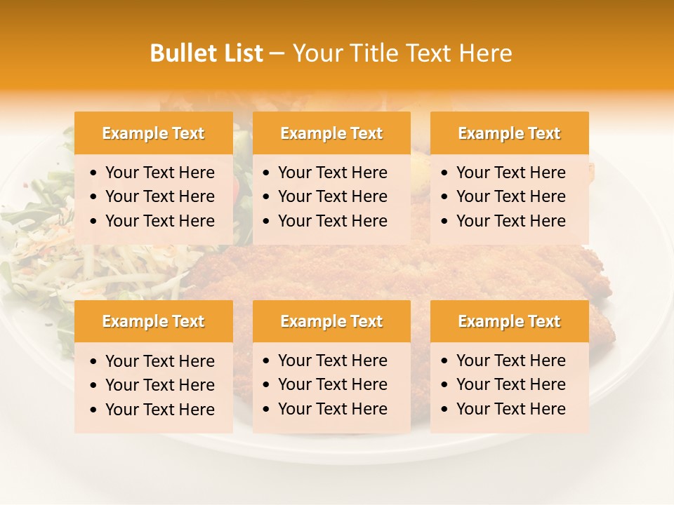 Vegetable Delicious Fillet PowerPoint Template