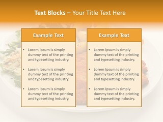 Vegetable Delicious Fillet PowerPoint Template