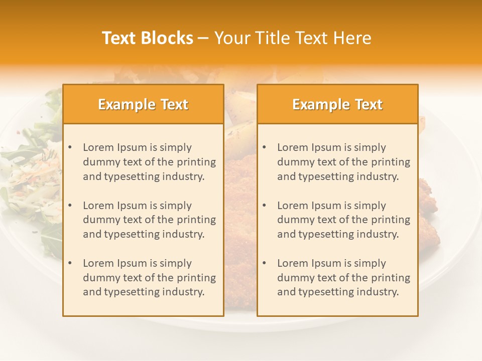 Vegetable Delicious Fillet PowerPoint Template