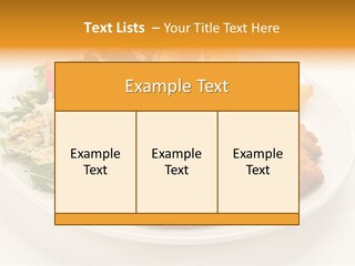 Vegetable Delicious Fillet PowerPoint Template