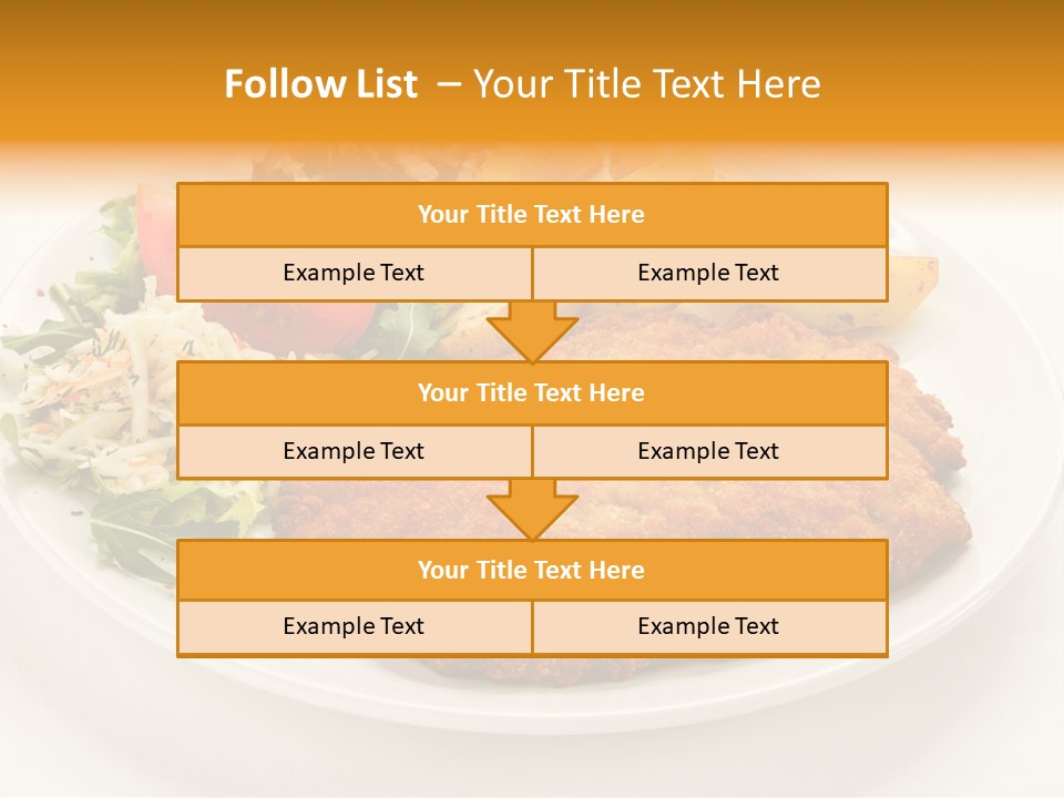 Vegetable Delicious Fillet PowerPoint Template
