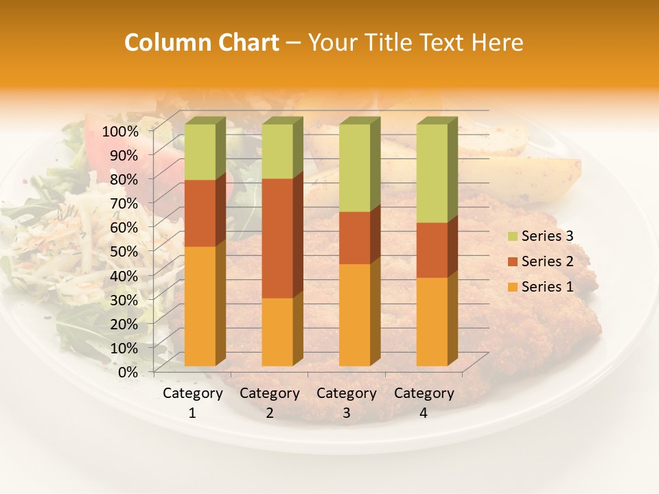 Vegetable Delicious Fillet PowerPoint Template