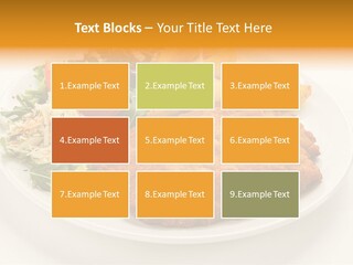 Vegetable Delicious Fillet PowerPoint Template