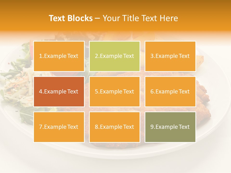 Vegetable Delicious Fillet PowerPoint Template