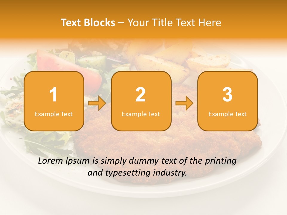 Vegetable Delicious Fillet PowerPoint Template