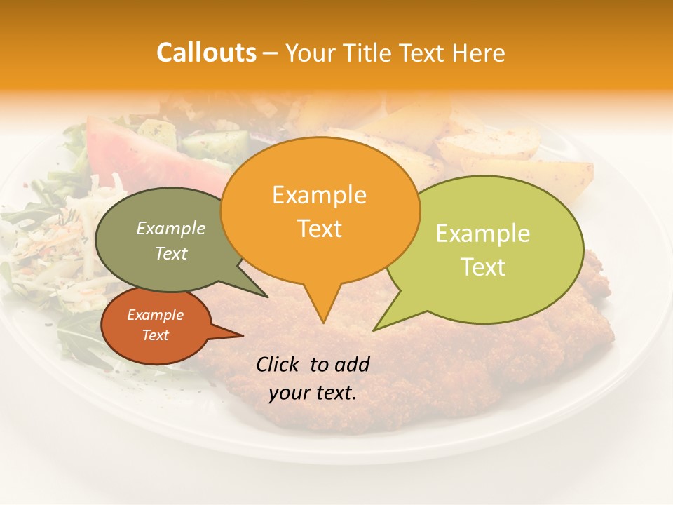 Vegetable Delicious Fillet PowerPoint Template