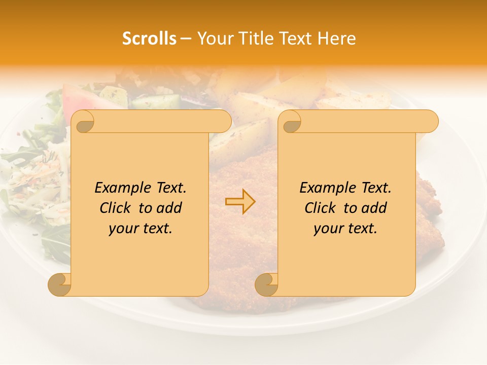 Vegetable Delicious Fillet PowerPoint Template