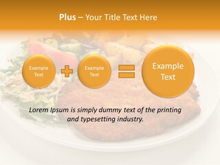 Vegetable Delicious Fillet PowerPoint Template