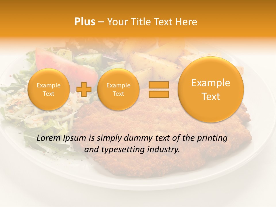 Vegetable Delicious Fillet PowerPoint Template