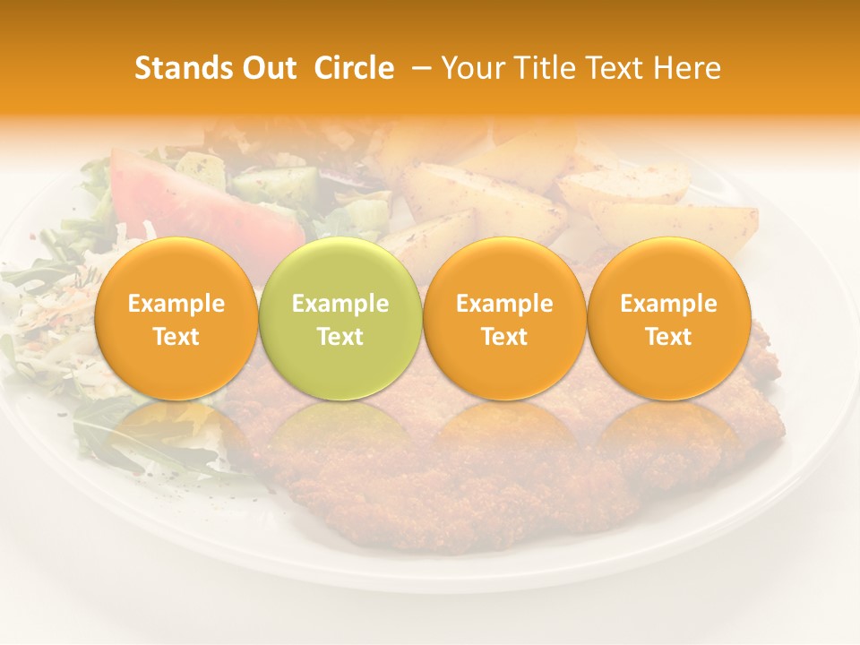 Vegetable Delicious Fillet PowerPoint Template