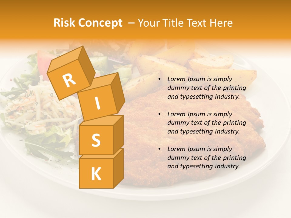 Vegetable Delicious Fillet PowerPoint Template