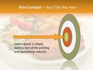 Vegetable Delicious Fillet PowerPoint Template