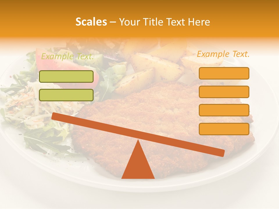Vegetable Delicious Fillet PowerPoint Template