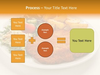 Vegetable Delicious Fillet PowerPoint Template