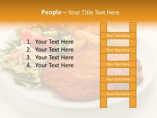 Vegetable Delicious Fillet PowerPoint Template