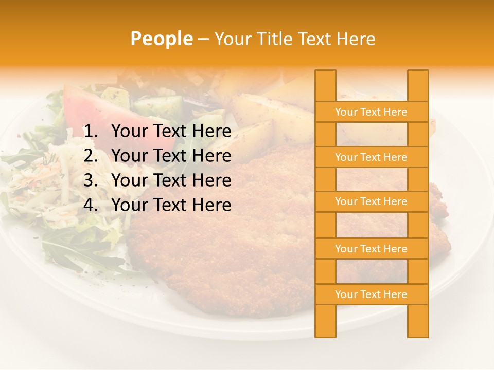Vegetable Delicious Fillet PowerPoint Template