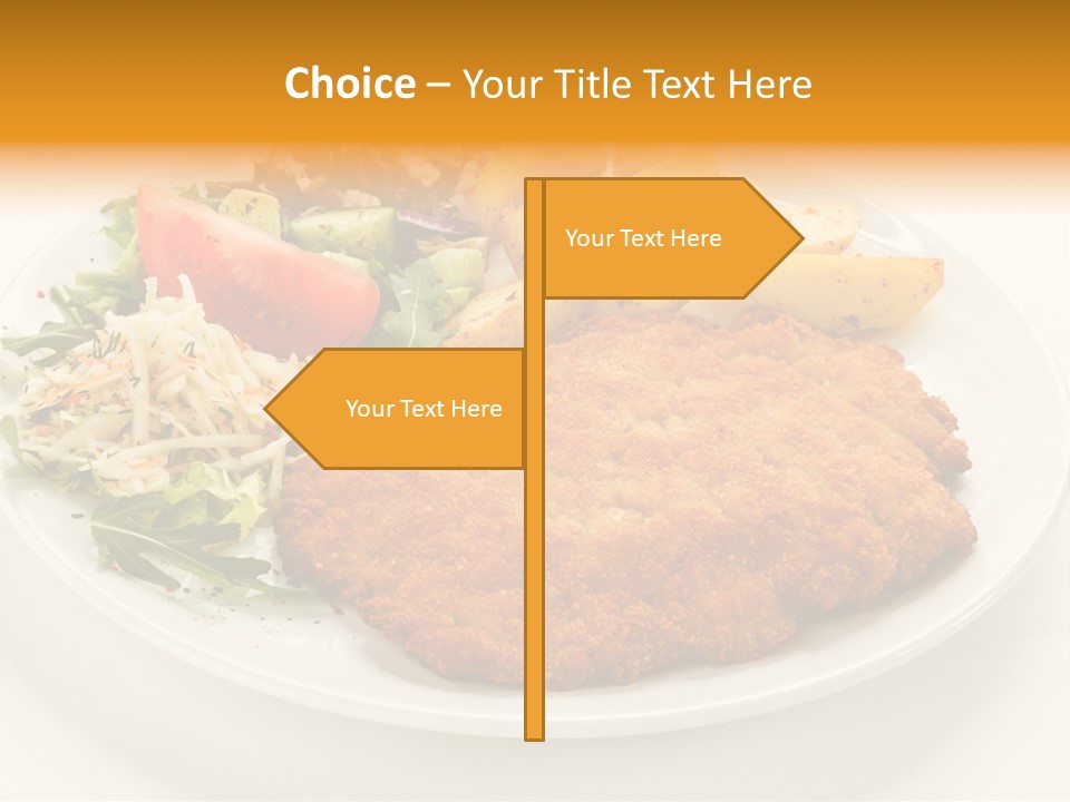 Vegetable Delicious Fillet PowerPoint Template